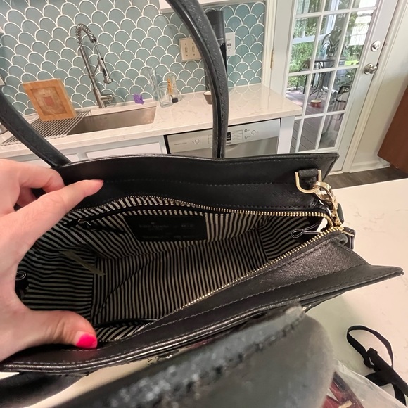 Kate Spade Black Satchel with Embellishments - Picture 2 of 8